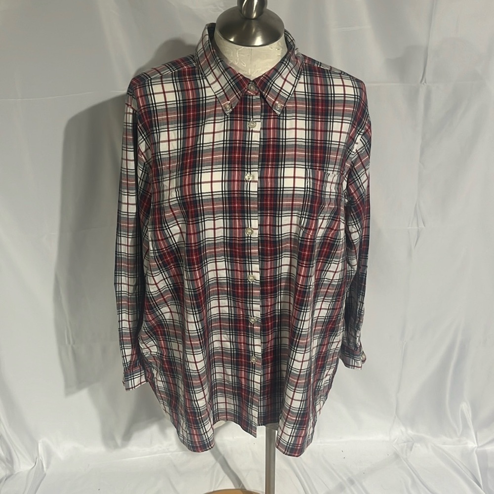 Jessica  London women’s plus size plaid button down shirt size 24.